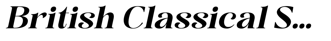 British Classical Semi Bold Italic